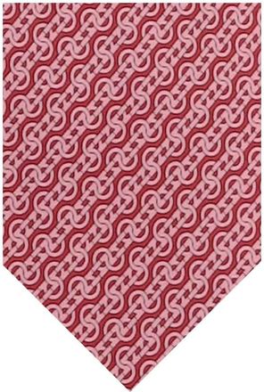 Ferragamo Red Printed Tie
