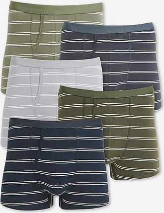 Jacamo 5 Pack Stripe A-Front Boxers
