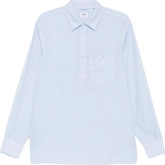 Aspesi Vince Shirt - Heren - Casual Overhemden - Blauw - 2XL - Nylon - Overhemden