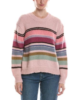Michael Stars Aura Striped Wool-Blend Pullover