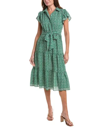 Max Studio Collar Midi Dress