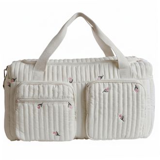 Generic Mommy Baby Duffle Bag - Large Capacity Quilted Diaper Bag for Women with Multiple Pockets for Hospital and Weekender Travel Style 1