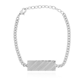 Off-white Messing Armband - Heren - Armbanden - Grijs - ONE Size - Accessoires