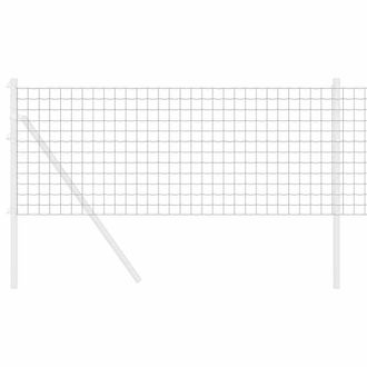Berkfield Home Modern Euro Fence Grey 0.6x50 m Steel in Dark Grey