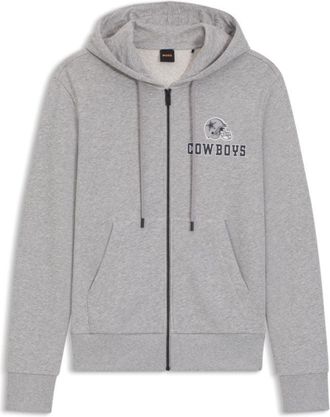 BOSS x DALLAS COWBOYS zip-up hoodie with alternative logo