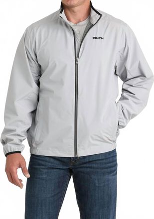 Cinch Mens Light Golf Active Zip Jacket In Grey