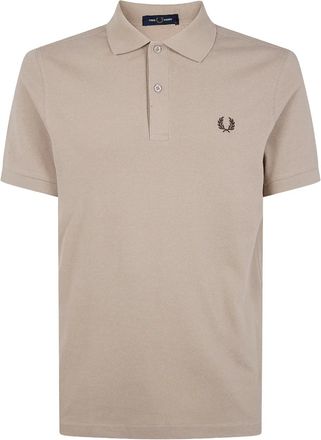 Fred Perry Poloshirt met geborduurd logo - Beige