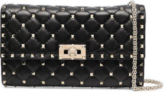 Valentino Garavani Black Rockstud Spike Small Crossbody Bag