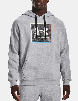 Under Armour Mens Under Armour Rival Fleece Hoodie REDUCED PRICE FROM &pound;49.99 NOW ONLY &pound;29.95 - Grey - Size: 40