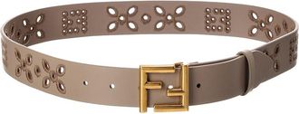 Fendi Fendi Ff Leather Belt