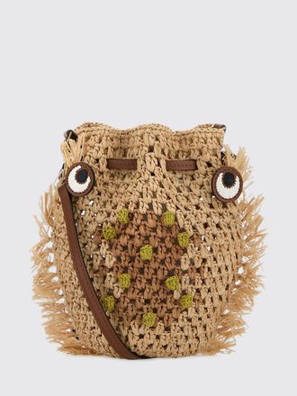 Anya Hindmarch Borsa Mortimer in rafia crochet