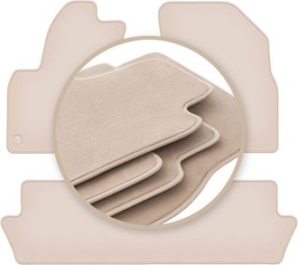 OEM Alfombrillas Premium Beige Para: Citro&euml;n C4 Picasso I Monovolumen 2006-2013