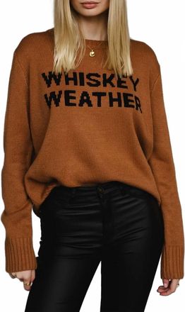 Panache Whiskey Weather Sweater In Brown