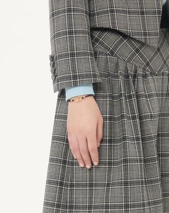 Valentino Garavani Bracciale Vlogo Signature Valentino Garavani In Cotone Donna NERO UNI