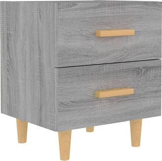 vidaXL Mesita de noche gris sonoma 40x35x47,5 cm Vidaxl