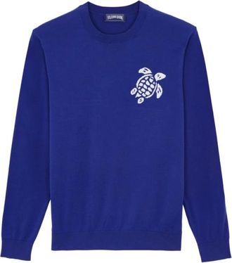 Vilebrequin Rayol Sweater - Heren - Ronde hals truien - Blauw - L - Katoen - Truien & Vesten