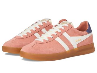 Gola Cyclone Womens Walking Shoes Terracotta/Off White/Plum/Gum : 9.5 B - Medium, Leather