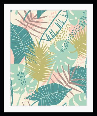 Queence Bild »Marika« HD Premium Poster-Druck inkl. Holzrahmen