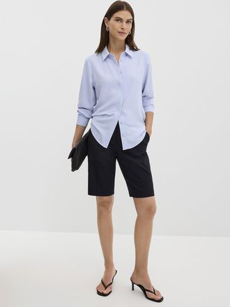 Contemporaine Womens Silky hidden placket shirt