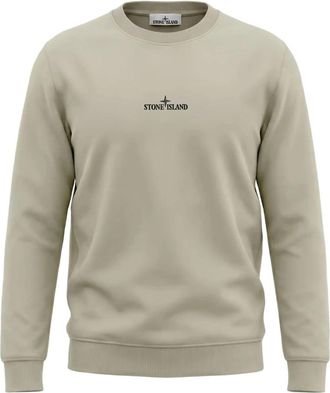 Stone Island Crewneck Sweatshirt - Heren - Sweatshirts - Groen - L - Katoen - Hoodies & sweatvesten
