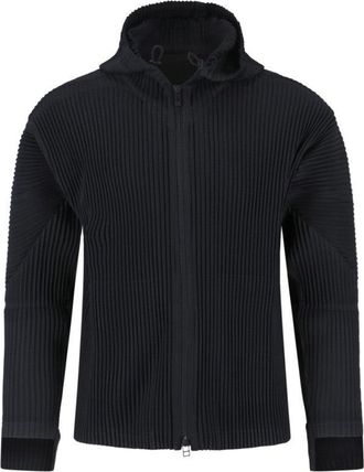 Homme Plissé Issey Miyake Zip Hoodie - Black