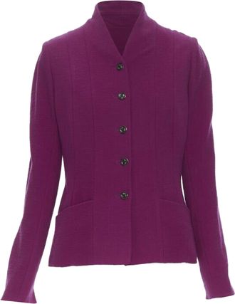 Karl Lagerfeld Wool Blazer Skirt Suit