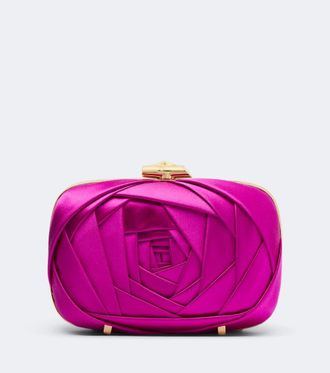 Roger Vivier Rose Vivier satin clutch