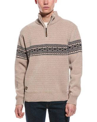 Point Zero Semi Fit 1/4-Zip Mock Neck Sweater