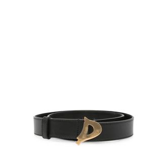 Dondup Dames, Accessoires, Zwart, Maat: 80 CM Leer