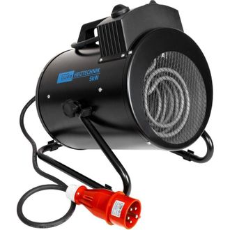 Gude G&uuml;de - Riscaldatore elettrico geh 5000 r (400 v, 5000 w, 2 livelli di riscaldamento (2500/5000 w) + funzione ventilatore, 310 m&sup3;/h max. potenza di