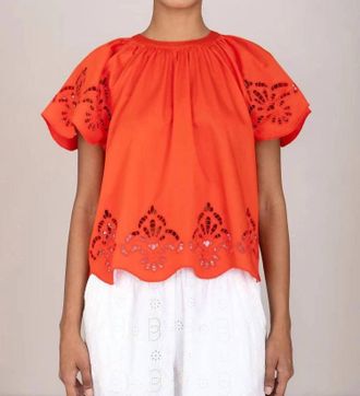 Banjanan Rada Crewneck Top In Sunset
