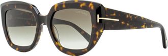 Tom Ford Womens Saltzman Sunglasses TF1192 52B Dark Havana 53mm