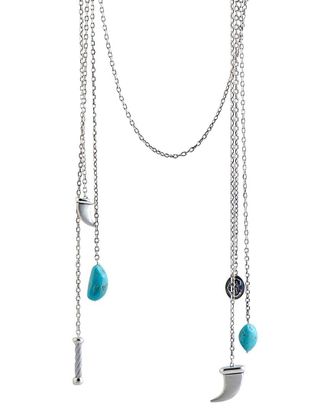 Charriol Stainless Steel Turquoise Necklace
