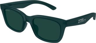 Balenciaga BB0468S Asian Fit 004 Mens Sunglasses Green Size 53