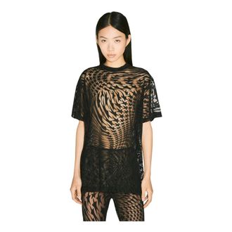 MUGLER Dames, Tops, Zwart, Maat: XS Viscose