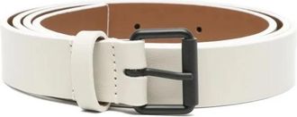 Sofie D'Hoore Elegante Leren Riem - Dames - Riemen - Beige - 90 CM - Accessoires