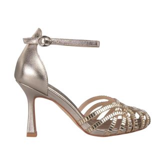 Alma En Pena Alma EN Pena, Schoenen, Dames, Geel, 40 EU, Spiegel strass hak sandaal