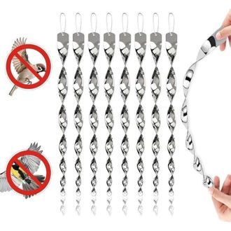 Elle Repelente Para Aves, Juego De 8 Piezas, Espiral Reflectante, Repelente Giratorio Reflectante Para Aves, Repelente Reflectante De 360 Grados Para Aves,