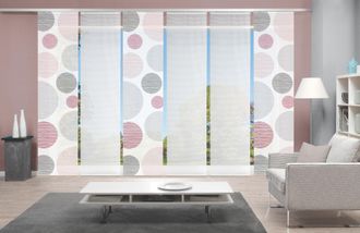 Vision S Schiebegardine »6ER SET BORDEN« Paneelwagen 6 Stk. tlg. HxB: 260x60, Schiebevorhang 6er Set Digitaldruck