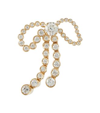 Sophie Bille Brahe Rosette de Diamant 18kt gold single earring with diamonds