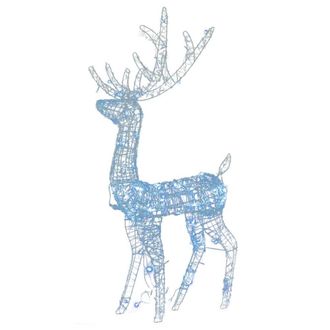 Berkfield Home Stunning Acrylic Reindeer Christmas Decorations 3 pcs 120 cm Cold