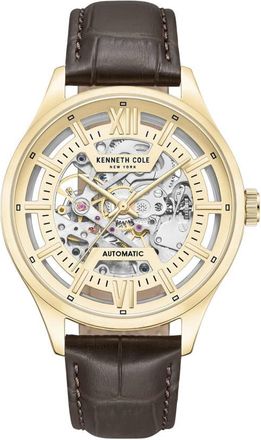 Kenneth Cole Automatic Skeleton Dial Mens Watch KCWGE0027210