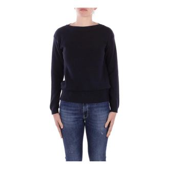Max Mara Dames, Truien, Blauw, Maat: XL Katoen