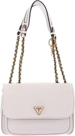 Guess Becci Convertible Crossbody Flap - Dames - Schoudertassen - Wit - ONE Size - Katoen - Tassen