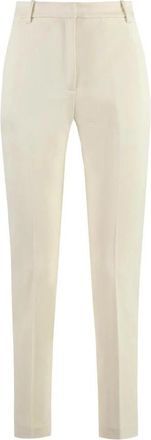 Pinko Lichtblauwe Straight Leg Broek - Dames - Slim Fit Broeken - Beige - 2XS - Broeken
