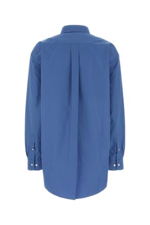 Miu Miu Mk1626sooo10rg F0237 Pervinca Exterior: Cotton Camicie Shirt