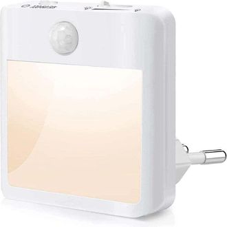 OEM Due Luci Notturne A Spina, Lampade A Led Con Sensore Di Movimento E Dimmerabili, Luce Bianca Calda 3500k, Adatte Per Camere Da Letto, Corridoi, Cucine