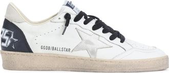 Golden Goose White Beige Leather Sneakers