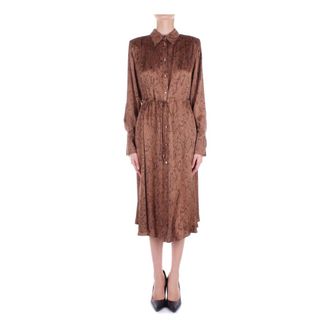 Liu Jo Beige Front Button Dress - female - Liu Jo - Shirt Dresses - Beige - XL - Dresses