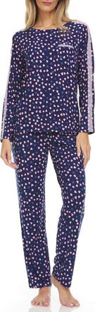 Flora Nikrooz Erica Print Pajamas in Blue at Nordstrom Rack, Size X-Small